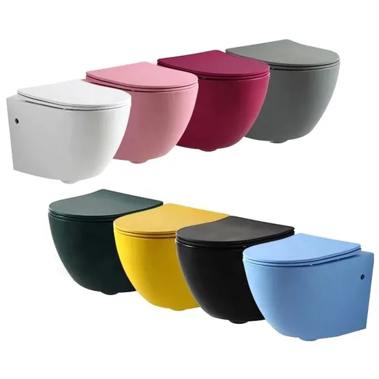 CE Mobiletto da bagno in ceramica sospeso a due pezzi P