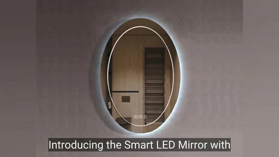 Specchio da bagno all'ingrosso con interruttore touch LED rotondo dimmerabile, funzioni impermeabile e antiappannamento, che offre diverse opzioni di dimensioni