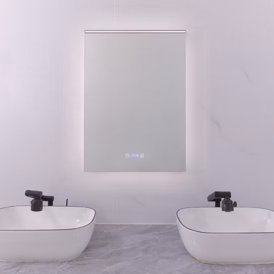 Produttore di mobili per la casa intelligente, mobili rettangolari da parete, toeletta, trucco, specchio da bagno con luce LED