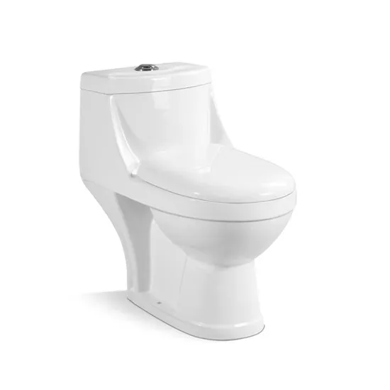 Vaso WC moderno a cacciata in ceramica bianca