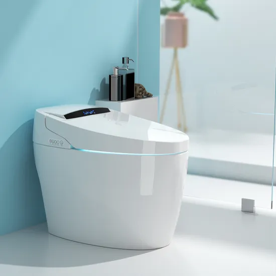WC intelligente europeo con scarico automatico, sanitari monoblocco