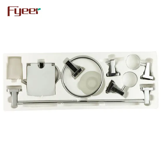 Set di accessori da bagno in ottone massiccio Fyeer da 6 pezzi