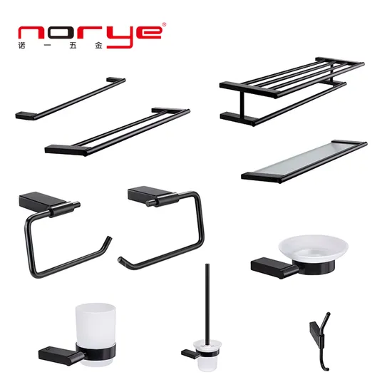 Set di accessori da bagno in acciaio inox da parete, portasciugamani, porta accappatoio, porta carta igienica