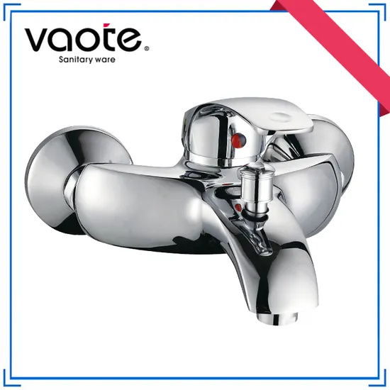 Rubinetto per vasca monocomando in ottone cromato dal design popolare (VT10901Z)
