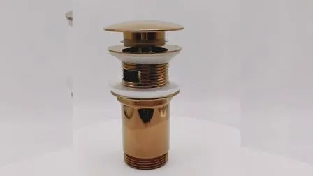 Scarico per lavello in ottone dorato rosa, scarico da 1